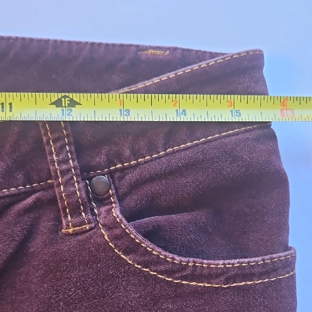 CAbi Women's Velveteen Rich Brown Bootcut Jeans - Picture 7 of 8
